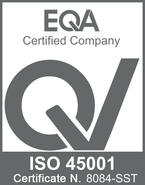ISO 45001 occupational health and safety certification badge