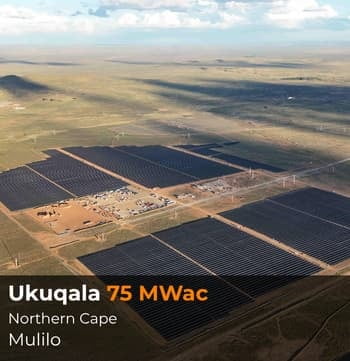Ukuqala 75 MWac solar PV plant in the Northern Cape
