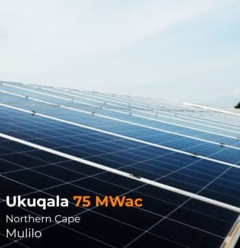 Ukuqala 75 MWac solar PV plant in the Northern Cape
